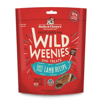 Stella and Chewy&#39;s Wild Weenies Lamb Treat 3.25oz