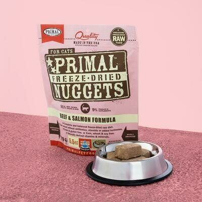 Primal Cat Beef &amp; Salmon Freeze Dried 14oz