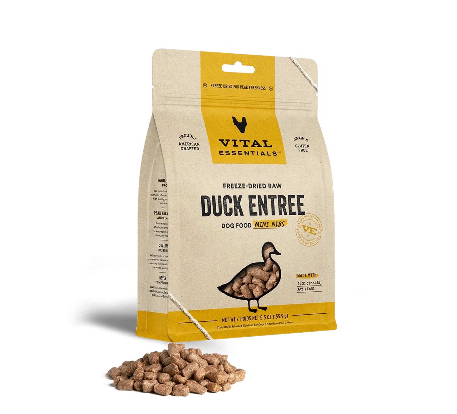 VE Dog Mini Nibs Duck FD 5.5oz