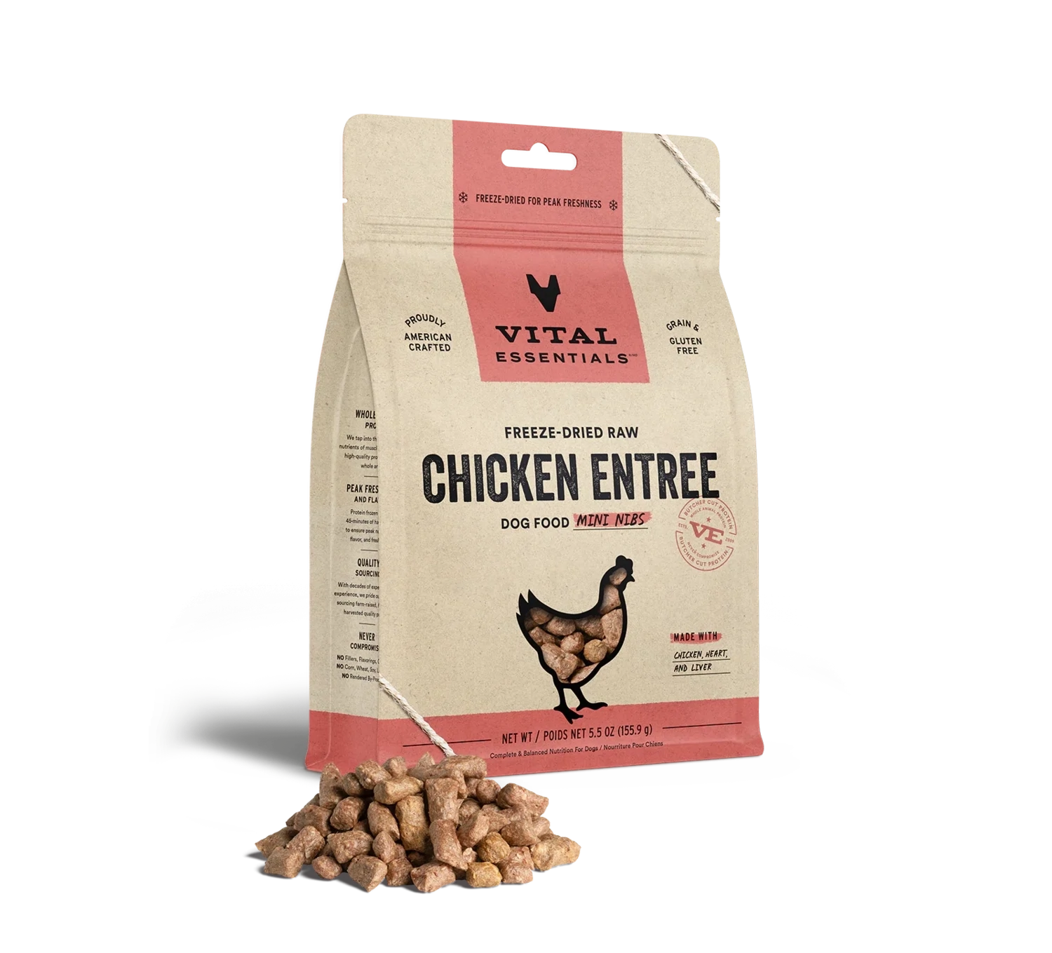 VE Dog Mini Nibs Chicken FD 5.5oz