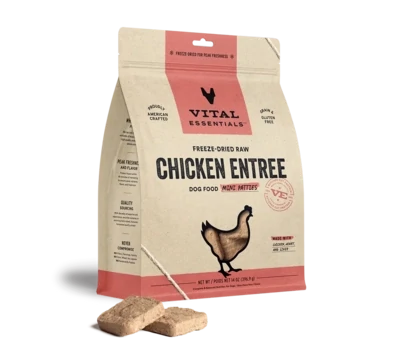 VE Dog Mini Patties Chicken FD 14oz