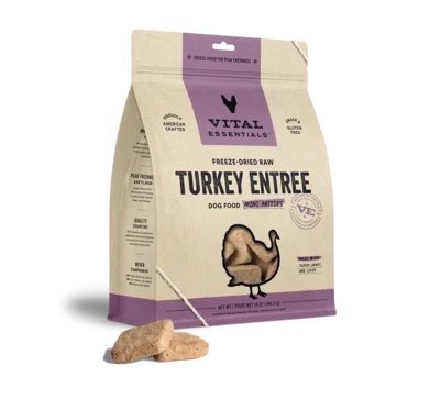 VE Dog Mini Patties Turkey FD 14oz