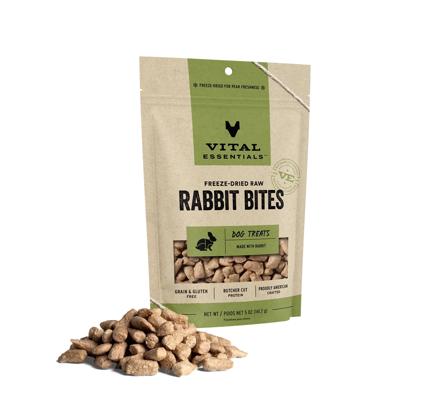 VE Dog Rabbit Bites FD Treat 5oz