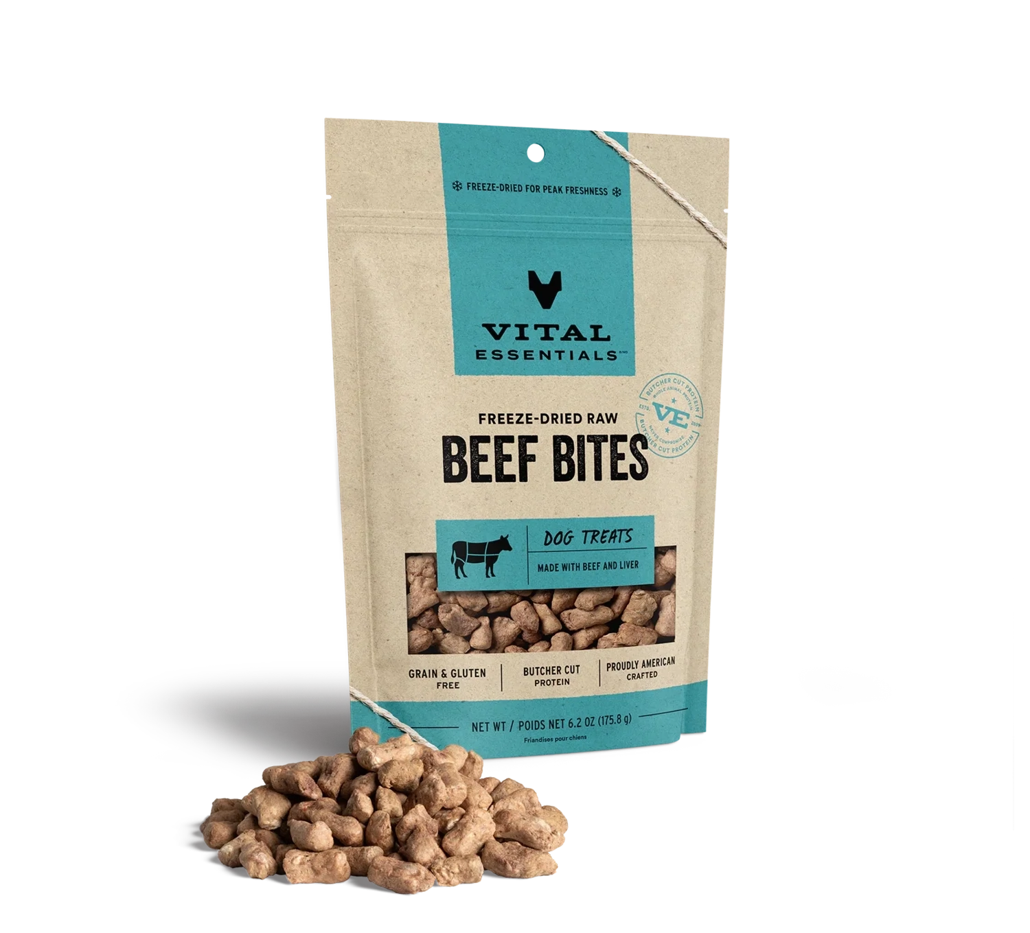 VE Beef Bites Treats FD 6.2oz