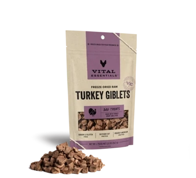 VE Dog Turkey Giblets FD Treat 2oz