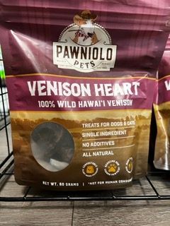 Pawniolo Pets Venison Heart Treats 60g