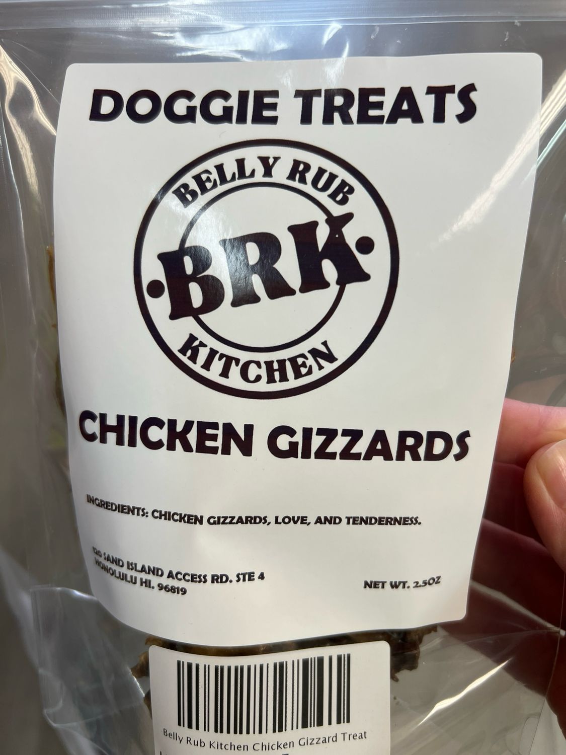 Belly Rub Kitchen Chicken Gizzard Treat