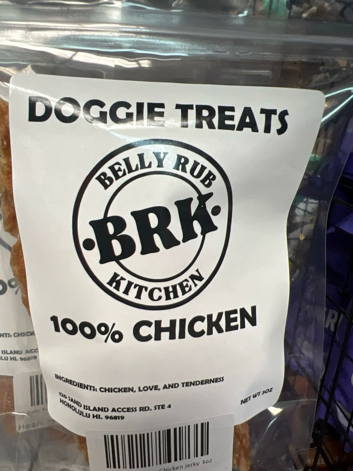 Belly Rub Kitchen Chicken Jerky 3oz
