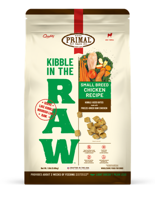 Primal Kibble in the Raw Sm Breed Chicken 1.5#