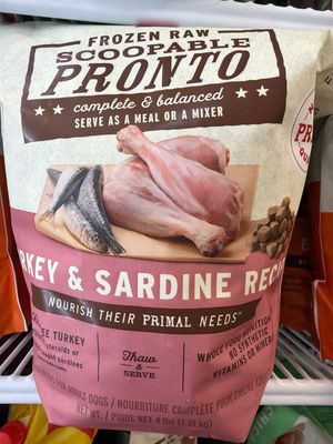 Primal Dog Pronto Turkey/Sardine 4#