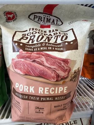 Primal Dog Pronto Pork 4#