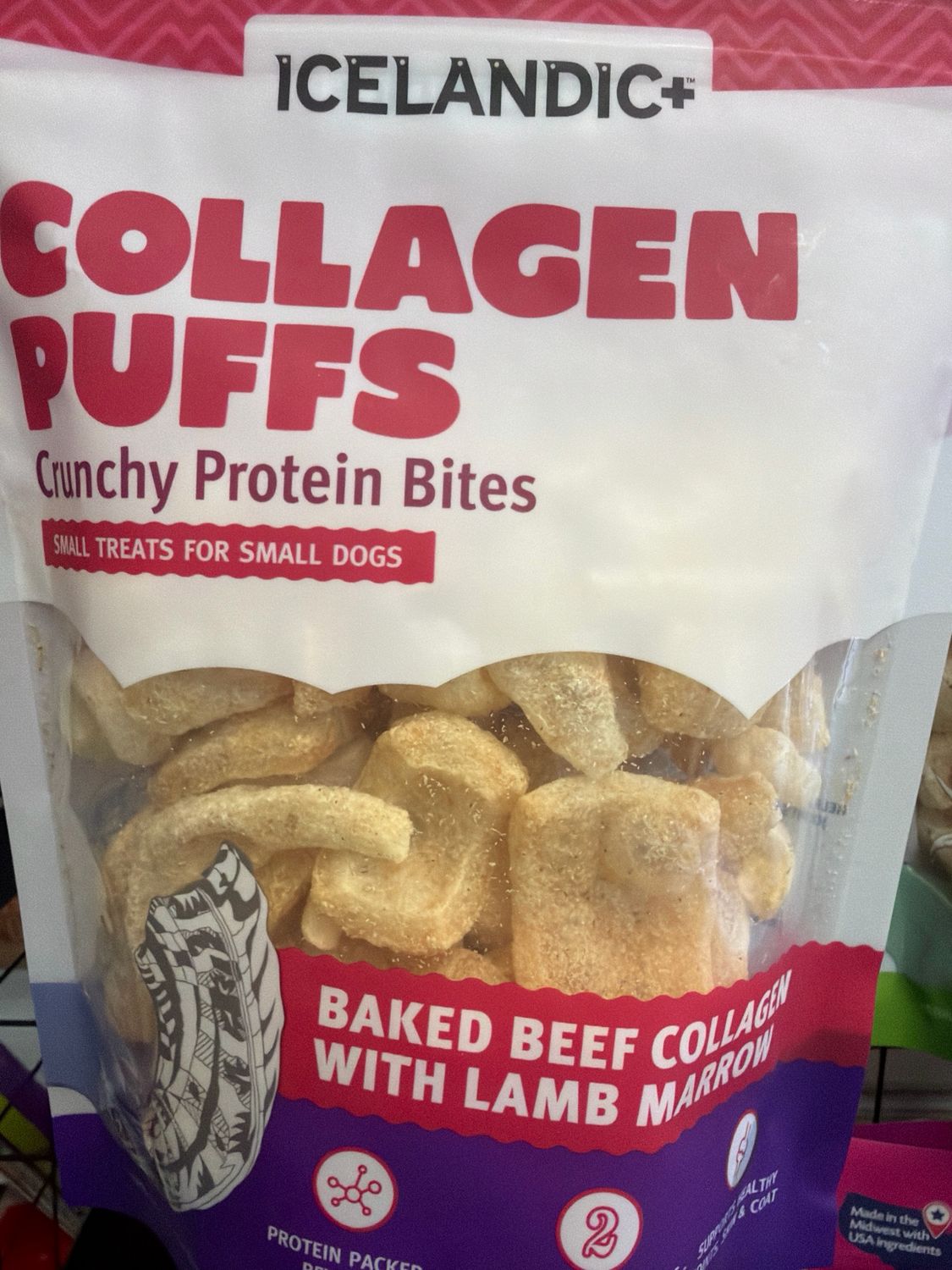 Icelandic Dog Collagen Puffs Marrow 1.3oz