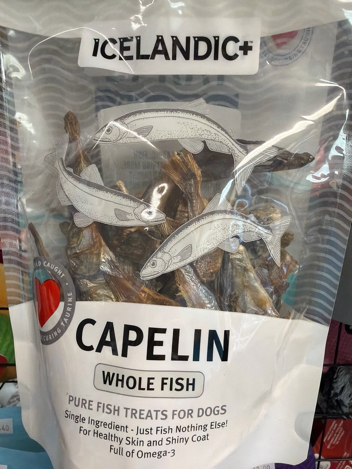Icelandic Dog Capelin Whole Fish 2.5oz