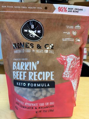 Bones and Co Freeze Dried Food Beef 25oz