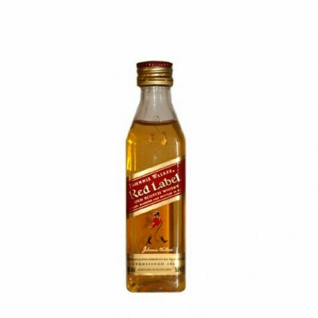 MINIATURA WHISKY ETIQUETA ROJA