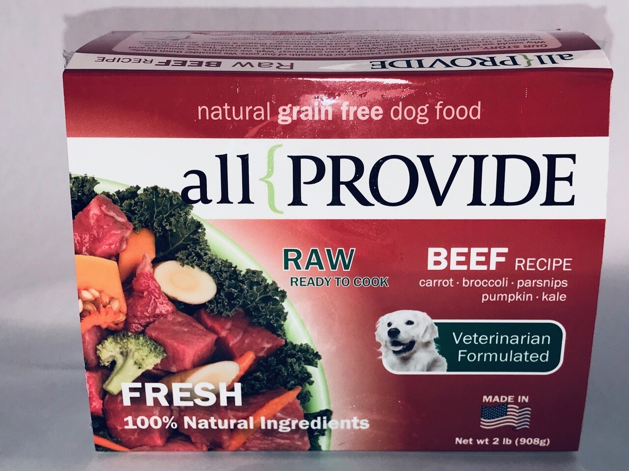 ALL PROVIDE RAW BEEF 2#