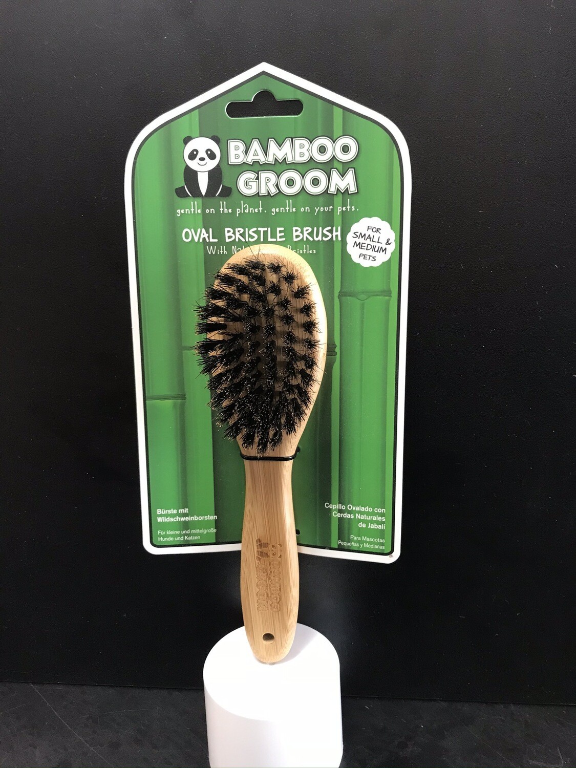 PAW BAMBOO OVAL BRISTLE BRUSH SM/MD