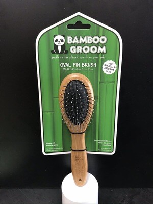 PAW BAMBOO OVAL PIN BRUSH SM/MD