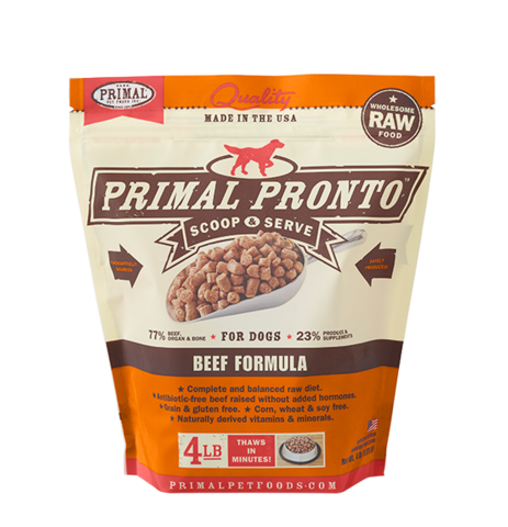PRIMAL PRONTO BEEF 3/4# TRIAL