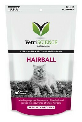 VETRI SCIENCE CAT HAIRBALL 60CT