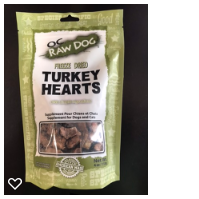 OC RAW FD TURKEY HEARTS 4oz