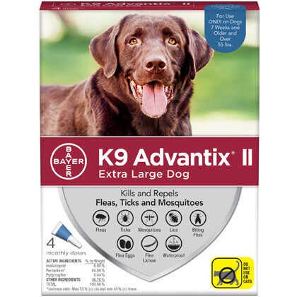 ADVANTIX DOG XL +55# 4pk