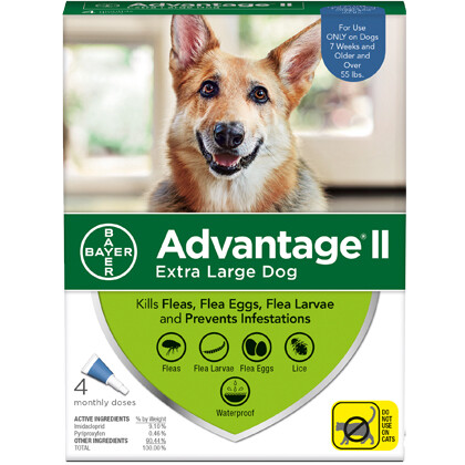 ADVANTAGE DOG XL +55# 4pk