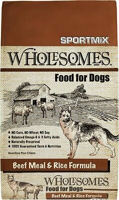 MPF XXX WHOLESOMES BEEF/RICE 40#