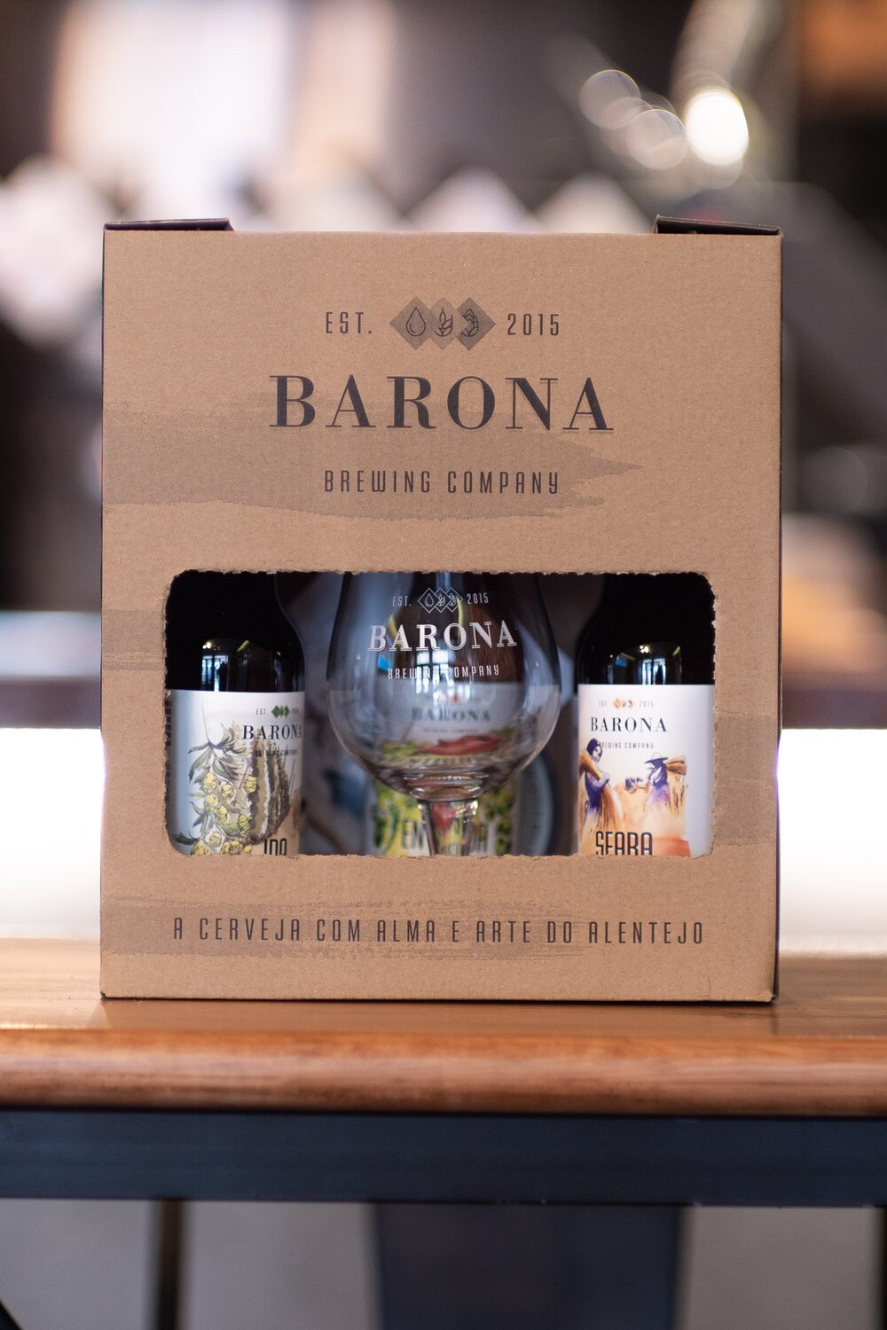 Pack Personalizado Barona (5x33cl + Copo)
