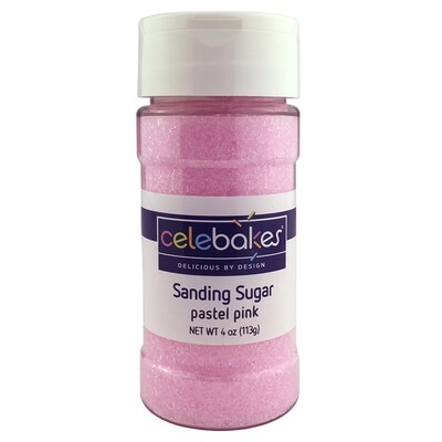 Celebakes Sanding Sugar Pastel Pink 4oz.