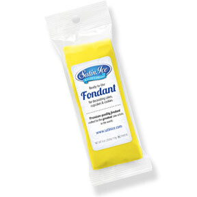Satin Ice Fondant Yellow 4.4 oz.