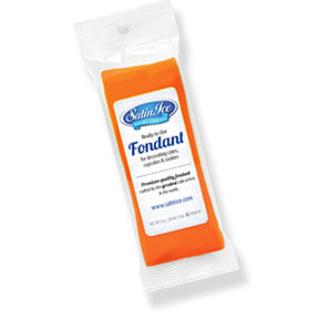 Satin Ice Fondant Orange 4.4oz.