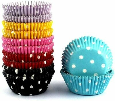 Polka Dot Mini Cupcake Liners 1.25” x 0.75”