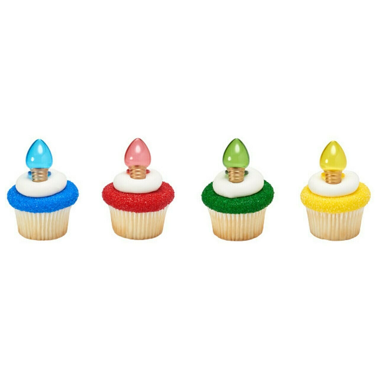 Christmas Light Cupcake Rings, 4ct.