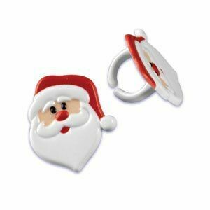 Santa Face Rings, 6ct.