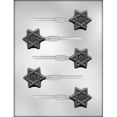 Star of David Sucker Choc Mold 90-7204