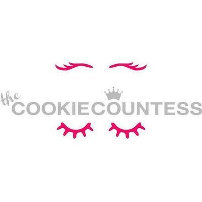 Cookie Countess Eyelashes Stencil