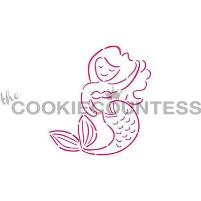 Cookie Countess Mermaid PYO Stencil