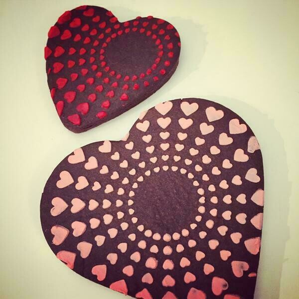 Cookie Countess Stencil Hearts &amp; Stars