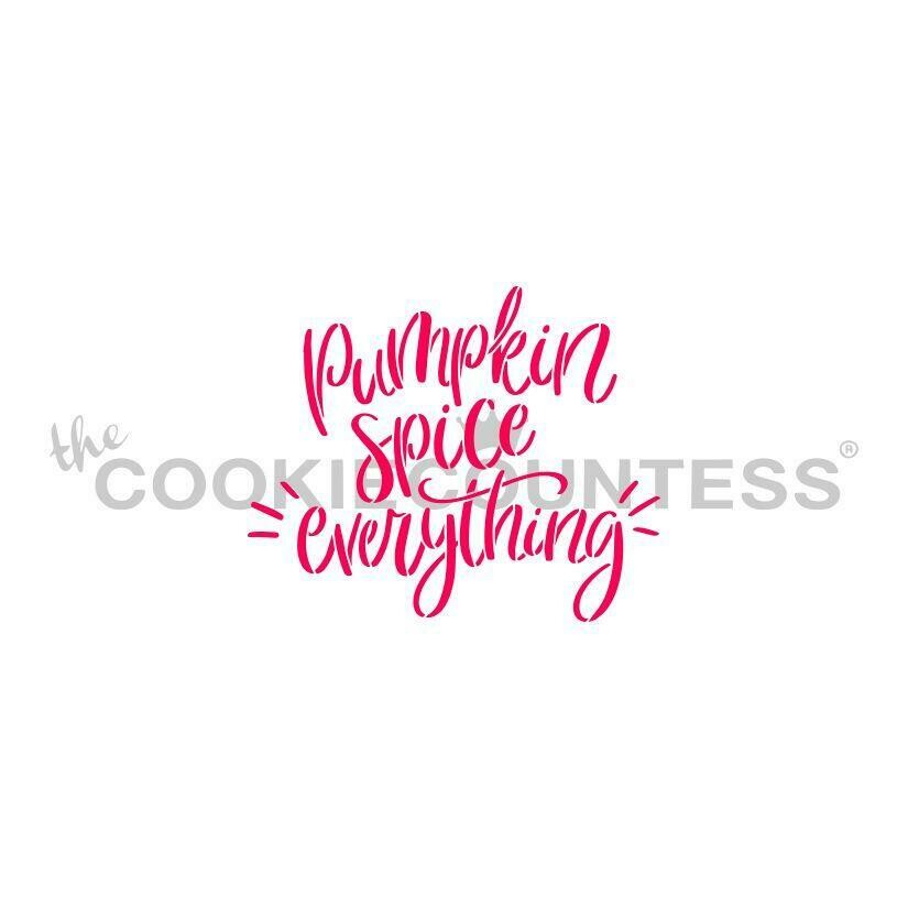 Cookie Countess Pumpkin Spice Stencil