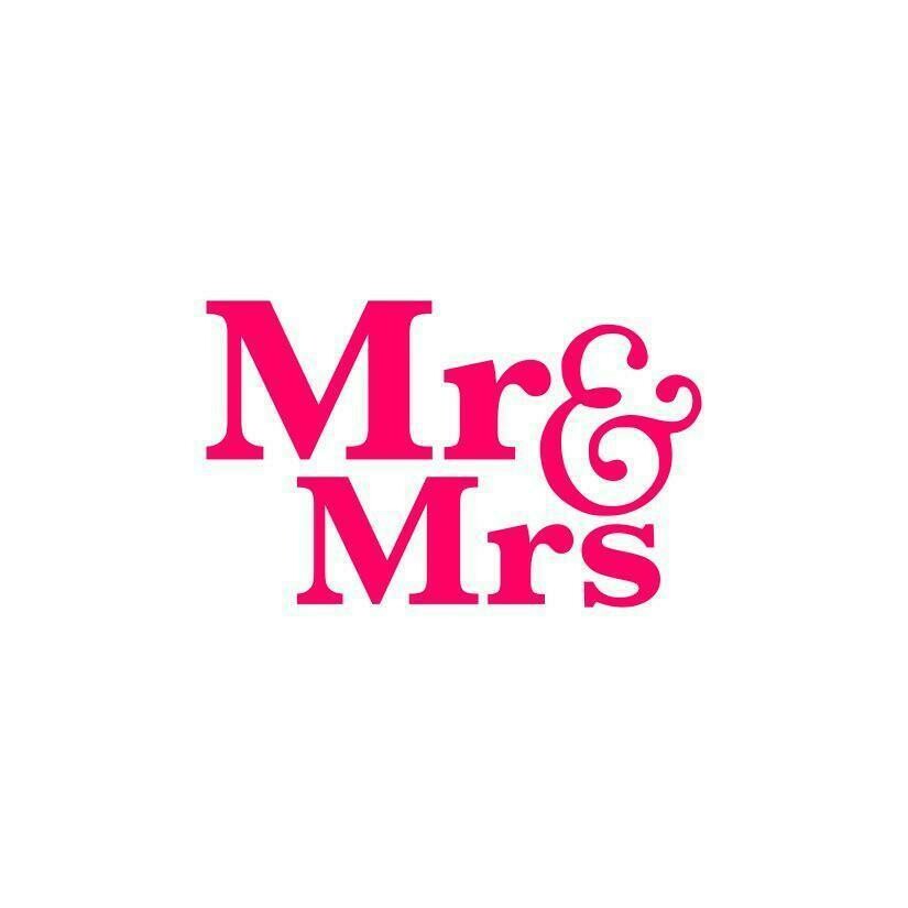 Cookie Countess Stencil Mr. &amp; Mrs. Stencil