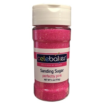 Celebakes Sanding Sugar Perfectly Pink, 4oz.
