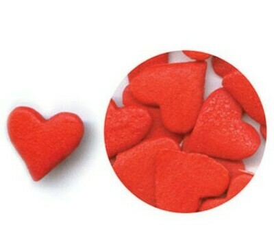 Red Jumbo Heart Edible Confetti, 3oz.