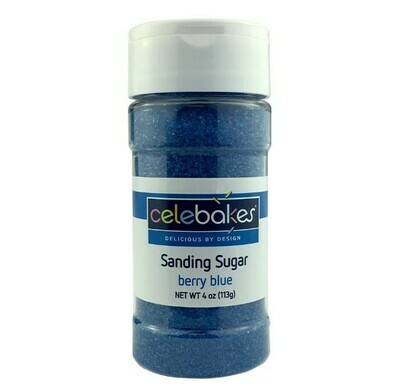 Celebakes Sanding Sugar Berry Blue, 4oz.
