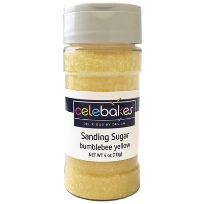 Celebakes Sanding Sugar Bumblebee Yellow, 4oz.