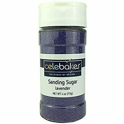 Celebakes Sanding Sugar Lavender/Passion Purple, 4oz.