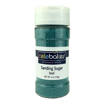 Celebakes Sanding Sugar Teal, 4oz.