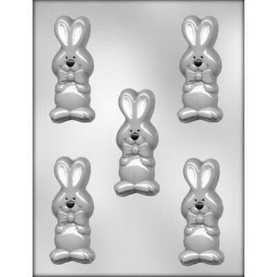 Bunny w/Bow 3.5" Choc Mold 90-2618