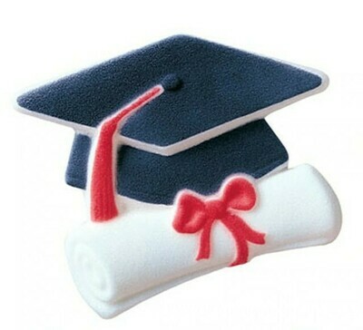 Graduation Cap &amp; Scroll Sugars, 6ct.