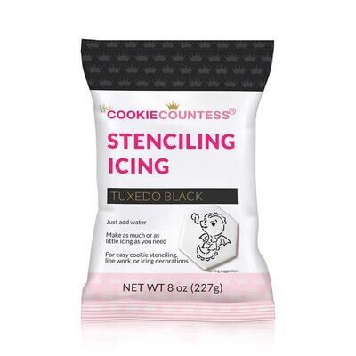 Cookie Countess Stenciling Icing Tuxedo Black, 8oz.